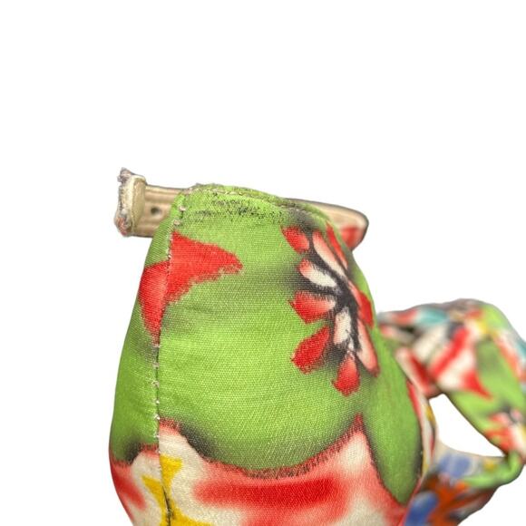 Nine West Letitgo floral STRAPPY Wedge Sandals - Picture 10 of 12